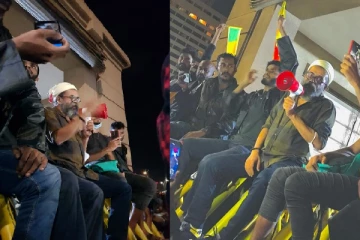 "දැන් අපි සෙට් තොපි අප්සෙට්" පාන්දර 4ට අරගලේට එකතු වු උපුල් සන්නස්ගල කියුදේ සමාජ මාධ්ය කලඔයි...(VIDEO)
