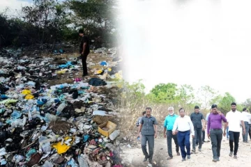 கீரிமலை குப்பை மேட்டு பகுதிக்கு நேரில் சென்ற வடக்கு ஆளுநர் தலைமையிலான குழு