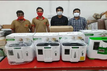 தமிழகத்திற்கு வந்து இறங்கிய ஆக்சிஜன் செறிவூட்டிகள், வெண்டிலேட்டர்கள்