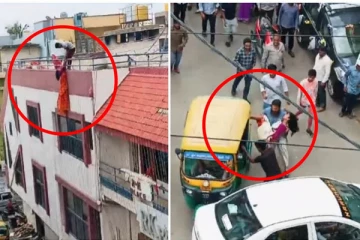 கவனிக்காமல் சோப்பில் கால் வைத்த இளம்பெண்ணுக்கு நேர்ந்த பயங்கரம்: வைரல் வீடியோ