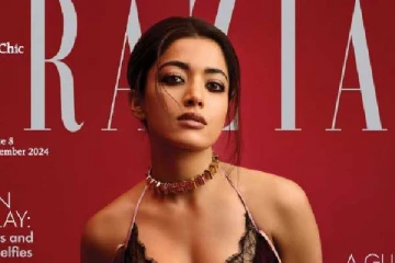 அட்டை விளம்பர போட்டோஷூட்!! புஷ்பா 2 பட நடிகை ராஷ்மிகா மந்தனா புகைப்படங்கள்..