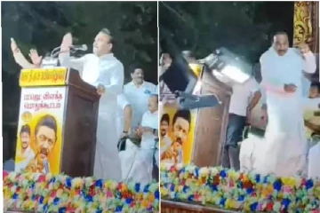 நூலிழையில் தப்பிய திமுக எம்.பி ஆ.ராசா - பரபரப்பு சம்பவம்