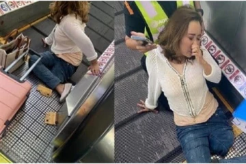 நகரும் நடைபாதையில் சிக்கிய பெண்; கால் துண்டான பரிதாபம் - அதிர்ச்சி சம்பவம்!