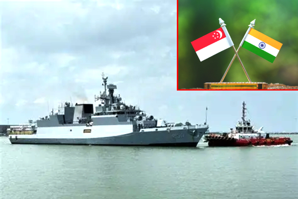 Indian Navy Singapore 2025, INS Delhi Satpura Shakti Kiltan, Indian Navy Southeast Asia, India Singapore naval ties, Indian warships Singapore visit, India Singapore defense cooperation, Rear Admiral Susheel Menon, Indo-Pacific naval deployment