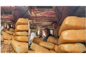 லாரியில் சுமார் 1 கோடி ரூபாய் மதிப்பு கொண்ட கஞ்சா கடத்தல் - 2 பேர் கைது