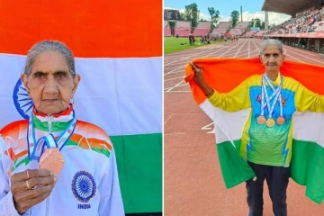 உலக மாஸ்டர்ஸ் தடகள போட்டி: தங்கம் பதக்கம் வென்ற 90 வயது வீராங்கனை