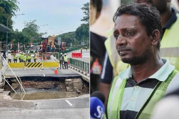 சிங்கப்பூரில் பள்ளத்தில் விழுந்த பெண்ணைக் காப்பாற்றிய இந்தியர்களுக்கு கிடைத்துள்ள கௌரவம்