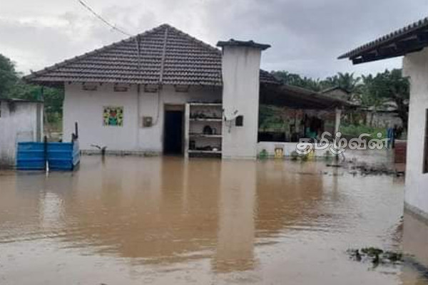 சீரற்ற காலநிலை காரணமாக கிளிநொச்சியில் பல குடும்பங்கள் பாதிப்பு (Photos) | Heavy Rains In Kilinochchi District