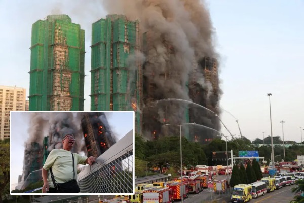 ஹாங்காங்கில் 2000 வீடுகளை சூழ்ந்த பயங்கர தீ: பெரும் பீதியில் குடியிருப்புவாசிகள்! | Hong Kong Residential Towers Blaze 4 Dead