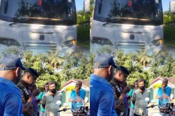 தனியார் பயணிகள் பேருந்து மீது தாக்குதல் ; சண்டியர்களை மடக்கிய பொலிஸார்