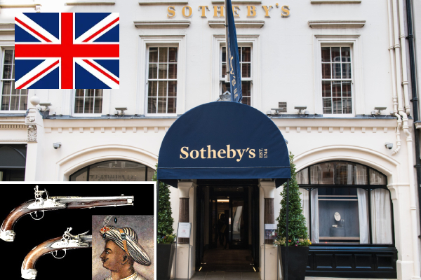Tipu Sultan pistols auction UK, Maharaja Ranjit Singh painting sale, Sotheby’s Indian artifacts record, Indian heritage items UK auction, Rare Indian collectibles sold UK, Tipu Sultan rare guns Sotheby’s, Ranjit Singh artwork auction price, Indian royal antiques UK sale, Historic Indian items fetch millions, India cultural treasures auctioned Tipu Sultan pistols auction UK, Maharaja Ranjit Singh painting sale, Sotheby’s Indian artifacts record, Indian heritage items UK auction, Rare Indian collectibles sold UK, Tipu Sultan rare guns Sotheby’s, Ranjit Singh artwork auction price, Indian royal antiques UK sale, Historic Indian items fetch millions, India cultural treasures auctioned