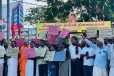 பொலிஸாரால் அகற்றப்பட்ட திலீபன் சிலை ; போராட்டத்தில் குதித்த யாழ் மக்கள்