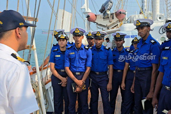 திருகோணமலையில் கடற்படையினருக்கான பயிற்சி ஆரம்பம்! | Sri Lankan Navy Personnel Begins Indian Navy Ship