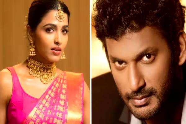 ஒருவழியாக காதலியை கரம் பிடித்த நடிகர் விஷால்- பட்டு வேட்டி சட்டையில் வெளியான படங்கள் | Vishal Sai Dhanshika Wedding Engagement Today