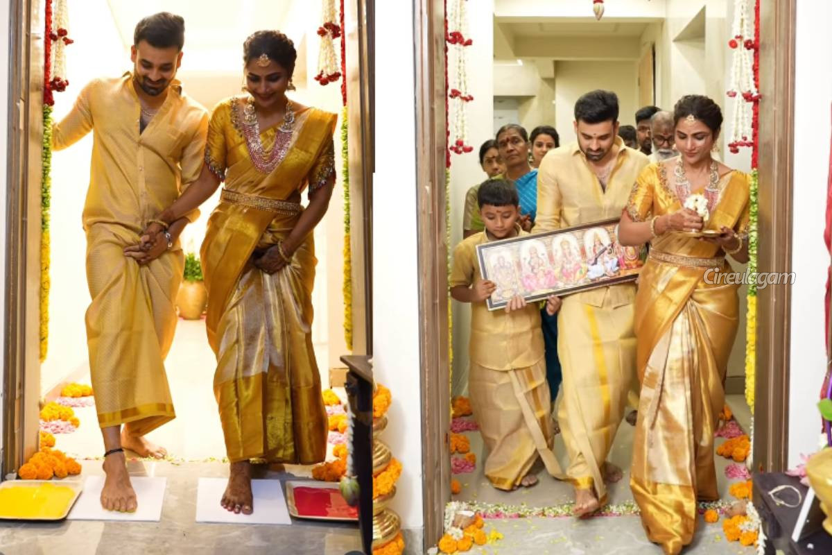 புதிய வீடு கட்டி குடிபோன நடிகை மைனா நந்தினி... வீடியோவுடன் இதோ | Myna Nandhini New House Warming Video