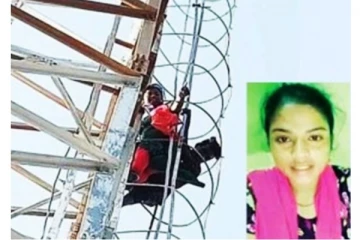 மாற்றுத் திறனாளி தந்தையை போலீசார் தாக்கியதை கண்டித்து, செல்போன் டவரில் ஏறி இளம்பெண் போராட்டம்!