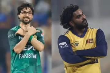 கலாய்த்த பாகிஸ்தான் வீரர்.,அவரது ஸ்டைலிலேயே ஹசரங்கா பதிலடி: பின் கட்டியணைத்த வீடியோ