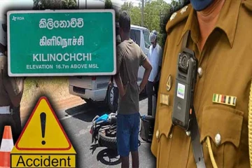 கிளிநொச்சியில் விபத்து : ஒருவர் வைத்தியசாலையில் அனுமதி