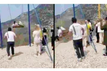 6,300 அடி மரண பள்ளத்தாக்கில் ஊஞ்சல் ஆடிய பெண்கள் - கண்இமைக்கும் நேரத்தில் நடந்த கொடூரம் – பதற வைக்கும் வீடியோ!