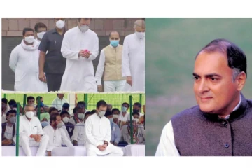 இன்று முன்னாள் பிரதமர் ராஜீவ் காந்தியின் 77வது பிறந்த நாள் : நினைவிடத்தில் காங். தலைவர்கள் மலர் தூவி மரியாதை!