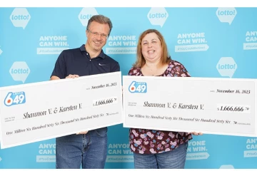தவறுதலாக இரண்டு முறை லொட்டரிச்சீட்டு வாங்கிய கனேடிய தம்பதியர்: அடித்த இரட்டை அதிர்ஷ்டம்...