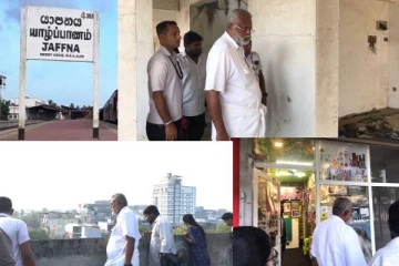 யாழ் நகரப் பகுதிகளுக்கு கண்காணிப்பு விஜயம் மேற்கொண்ட அமைச்சர் டக்ளஸ்