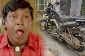 என் பைக் என்னடா பண்ணுச்சி? பைக்கோடு ரோட்டை போட்ட காண்ட்ரேக்டர்..