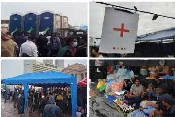 கோட்டாபயவின் செயலகத்திற்கு முன்னால் நிரந்தரமாகும் போராட்ட களம்
