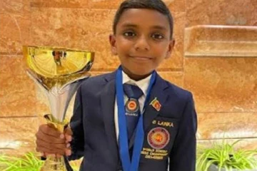 உலக பாடசாலை சதுரங்கப்போட்டியில் தங்கப்பதக்கத்தை வென்ற இலங்கை மாணவன்
