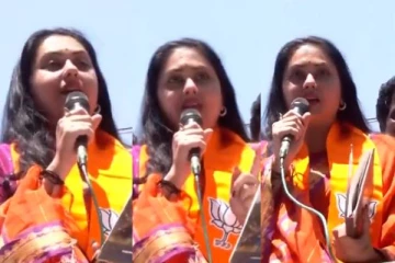 தாமரை மலரும்.. தமிழ்நாடும் வளரும்! பிரச்சாரத்தில் முழக்கமிட்ட நடிகை நமிதா