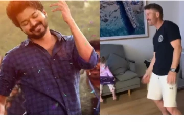 'வாத்தி கமிங்' பாடலுக்கு குத்தாட்டம் போட்ட டேவிட் வார்னர்