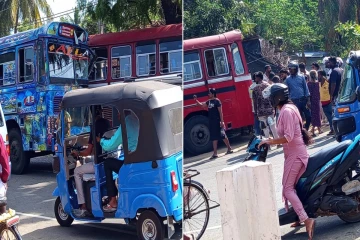 சற்றுமுன்னர் மட்டக்களப்பில் பேருந்துகள் மோதி விபத்து - கடையொன்று சேதம்