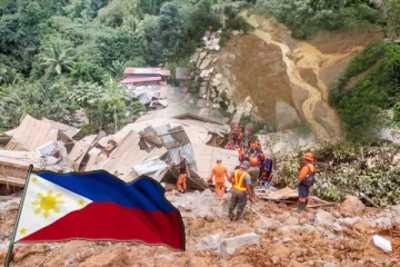 பிலிப்பைன்ஸில் நிலச்சரிவு : 6 பேர் பலி 46 பேர் மாயம்