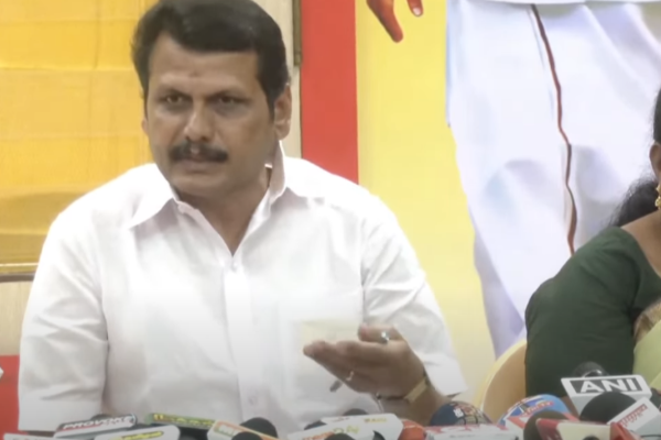 விஜய் மீது செருப்பு வீசப்பட்டது ஏன்? செந்தில் பாலாஜி விளக்கம் | Senthil Balahi Explains Why Slipper Throw On Vijay