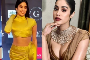 வெறும் துண்டை சுற்றிக்கொண்டு விருது விழாவுக்கு வந்த ஸ்ரீதேவி மகள்!! ஷாக்காகும் ரசிகர்கள்..