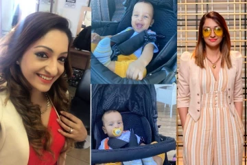 සරාගී නිළි අංජුලා රාජපක්ෂ තම පුතුගේ ඡායාරූප පළමු වතාවට සමාජ මාධ්‍යට එකතු කරයි.(PHOTOS)