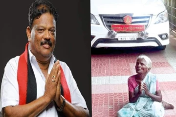 நிலத்தை அபகரித்த திமுக எம்.பி. மகன் - வேதனையில் மாவட்ட ஆட்சியர் கார் முன் மூதாட்டி தர்ணா!