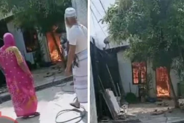 எரிவாயு கசிவால் பற்றி எரிந்த வீட்டால் பரபரப்பு!