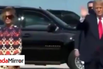 பதவியிழந்த டிரம்பை தனியே விட்டு சென்ற மெலனியா; வைரல் காணொளி