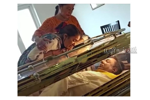பிரதாப் போத்தன் இறுதி அஞ்சலியில் உடலைக்கண்டு கதறி அழுத முன்னாள் மனைவி மகள் - கண்கலங்க வைக்கும் புகைப்படம் | Pradap Pothan Funeral Family