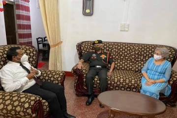 இந்திய இராணுவ தளபதி திருகோணமலைக்கு விஜயம்