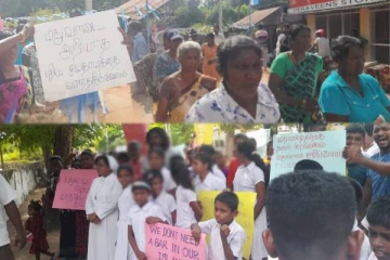 நெடுந்தீவில் மதுபான விற்பனை அனுமதிக்கு எதிராக கவனயீர்ப்பு பேரணி