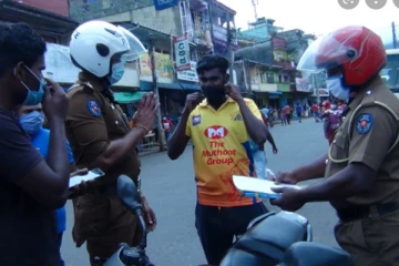 முகக்கவசம் அணியாது வாகனத்தில் செல்பவர்களிற்கு வருகிறது ஆப்பு