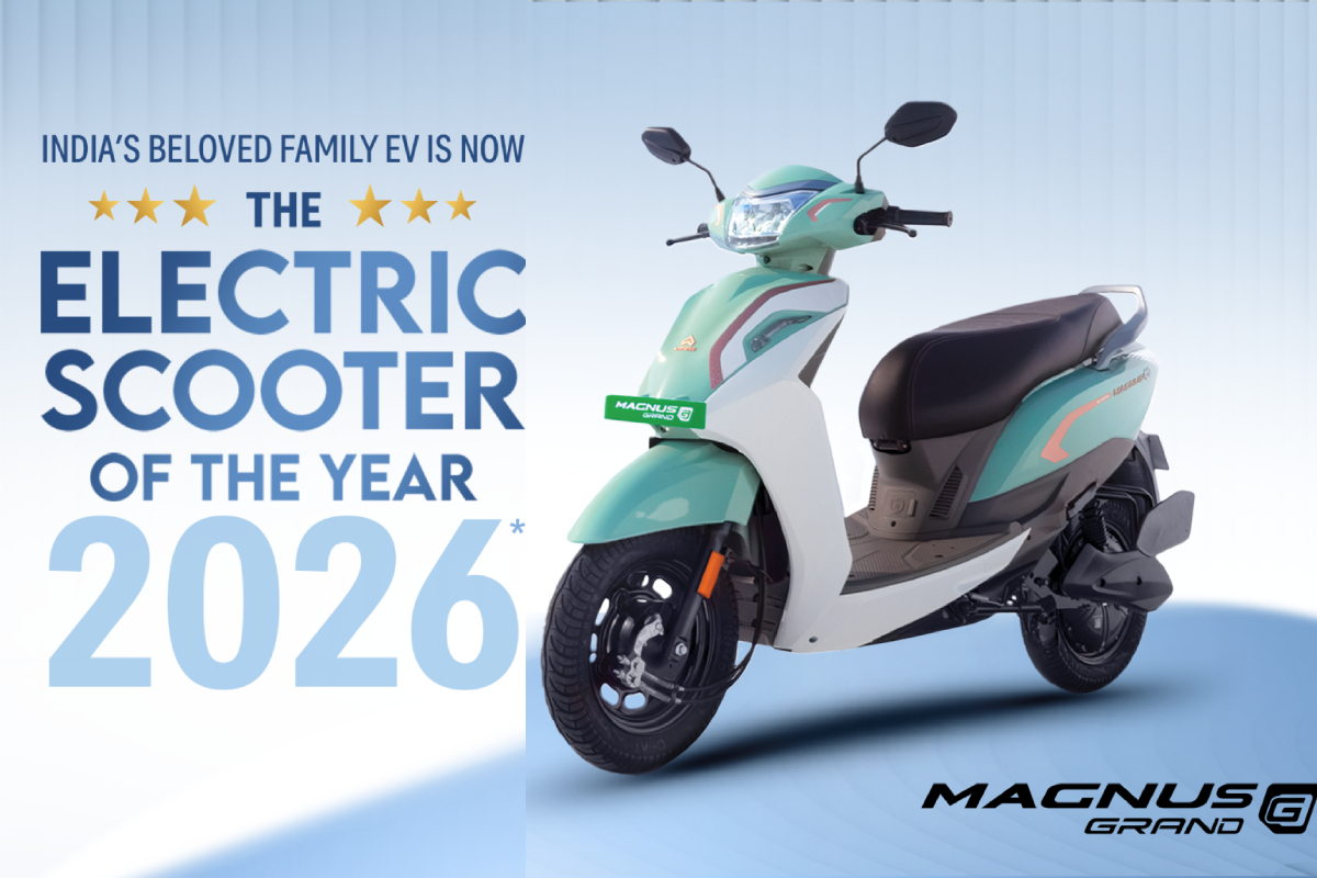 Ampere Magnus Grand 2026 award, Best electric scooter India 2026, Greaves Electric Mobility EV news, Bike India Awards electric scooter, Magnus Grand features and specs #AmpereMagnusGrand #ElectricScooter #EVIndia #BikeIndiaAwards #GreavesElectricMobility #CleanTransport #EVRevolution