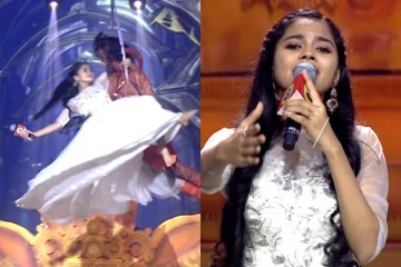 சரிகமப சீனியர் 5!! அந்தரத்தில் பறந்து வியக்க வைத்த போட்டியாளர் ஷிவானி..