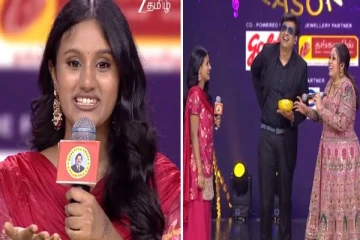 சரிகமப- வில் நடுவருக்கு போட்டியாளர் கொடுத்த பரிசு... அரங்கத்தையே சிரிப்பில் ஆழ்த்திய தருணம்!