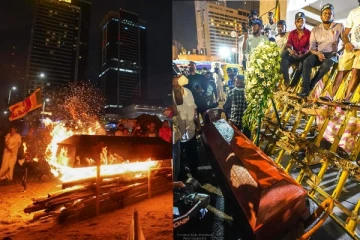 ගාලුමුවදොර අරගල භූමියේ අමුතුම දෙයක් සිදුවෙයි.(PHOTOS)