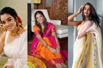ஓணம் கொண்டாடிய நடிகைகள்! கேரள சேலையில் அழகிய புகைப்படங்கள் இதோ