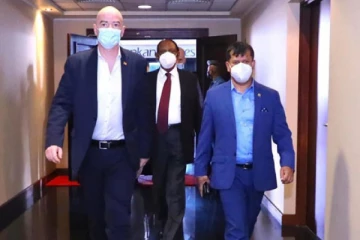 இலங்கை வந்தடைந்தார் சர்வதேச கால்பந்தாட்ட சம்மேளனத் தலைவர்