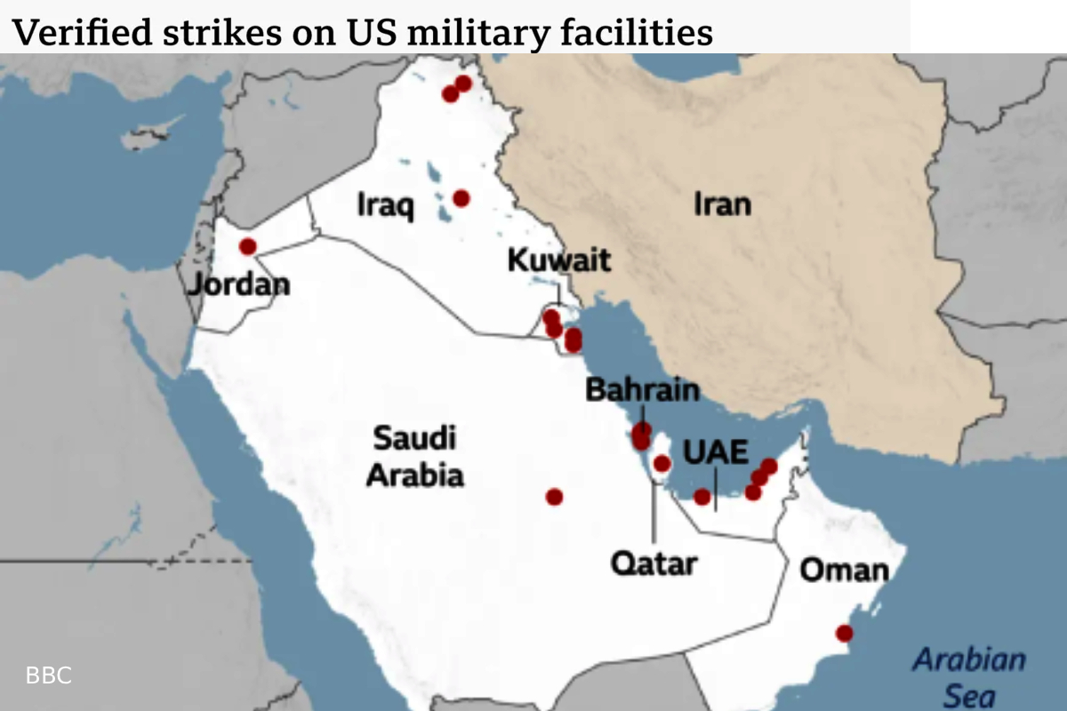 Iran Hits 20 US Bases Satellite Proof Iran Hits 20 US Bases Satellite Proof
